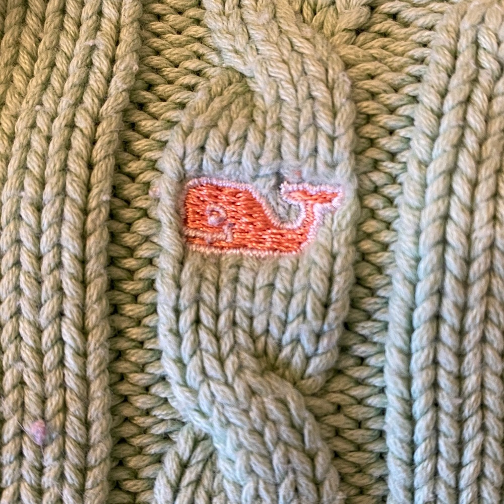 Vineyard Vines size 2T cable knit front zip hoodie sweater Excellent condition! - Picture 3 of 3